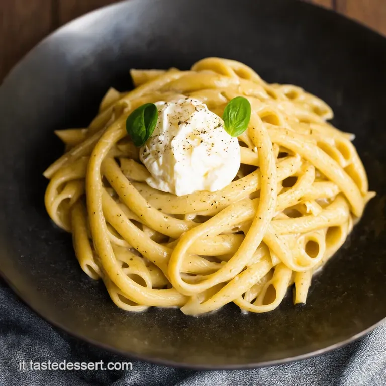 Pasta al Pomodoro Fresco Basilico e Burrata