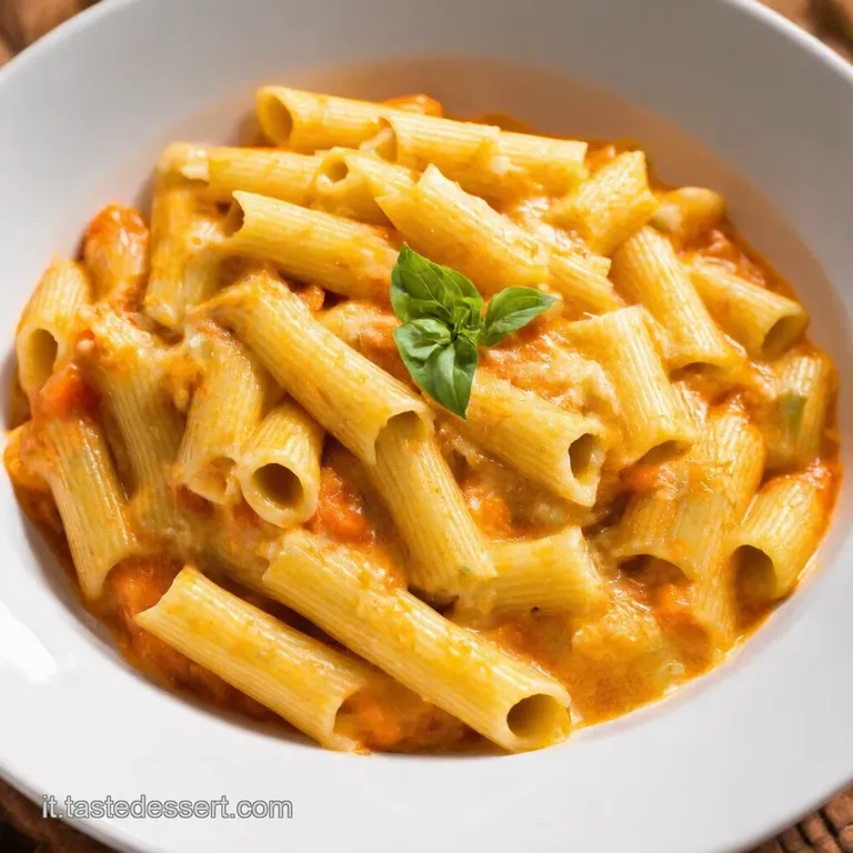 Pasta alla Crema di Peperoni Un Abbraccio di Sole nel Piatto