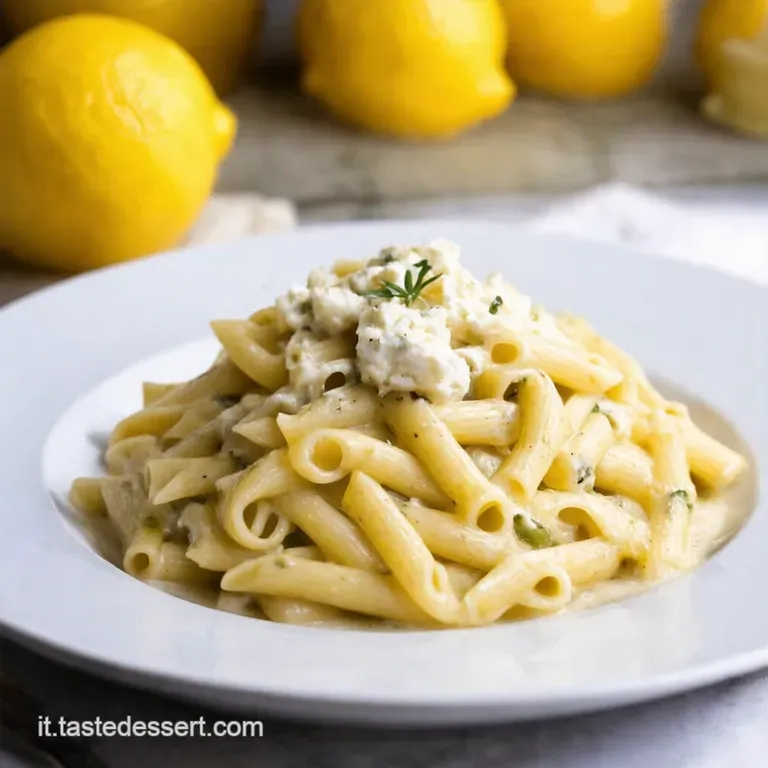 Pasta Alla Ricotta E Limone a Creamy Italian Dream presentation