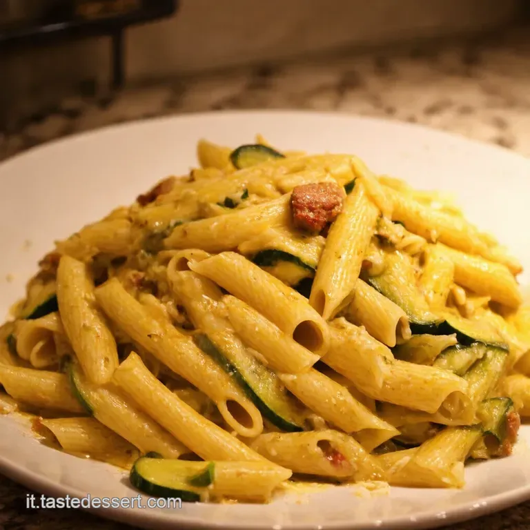 Pasta Alla Zucchina E Salsiccia Un Classico Italiano presentation