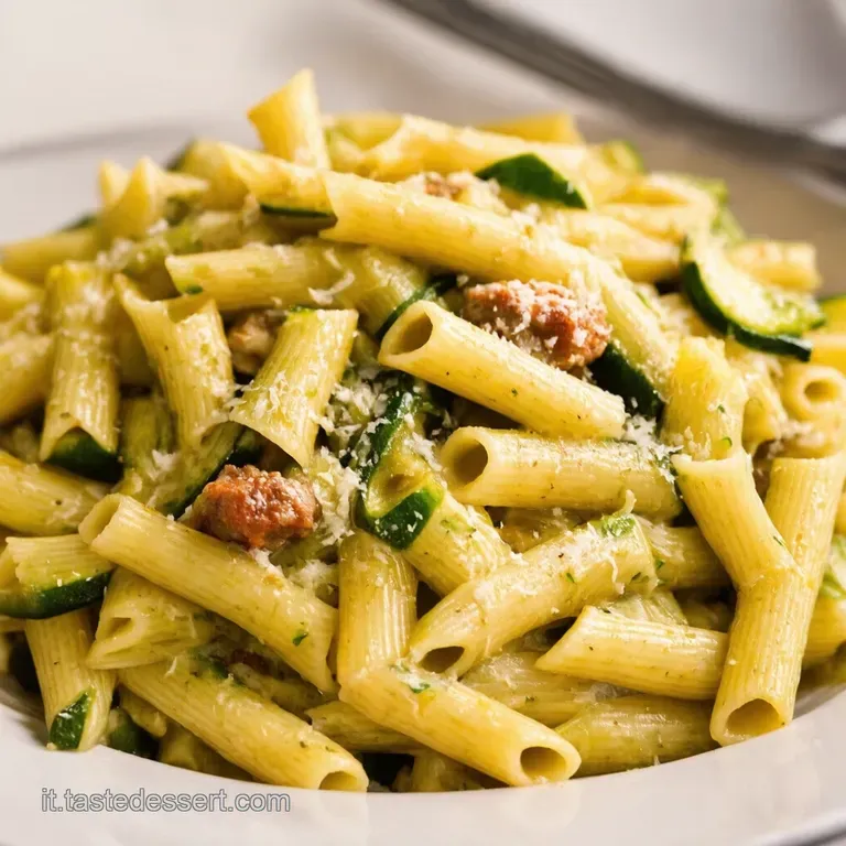 Pasta alla Zucchina e Salsiccia Un Classico Italiano