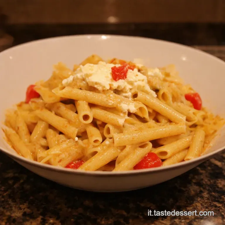 Pasta Con Pomodorini Freschi E Ricotta Soffice presentation