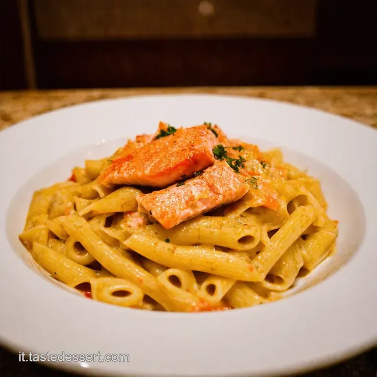 Pasta Con Pomodorini Freschi E Salmone Affumicato presentation