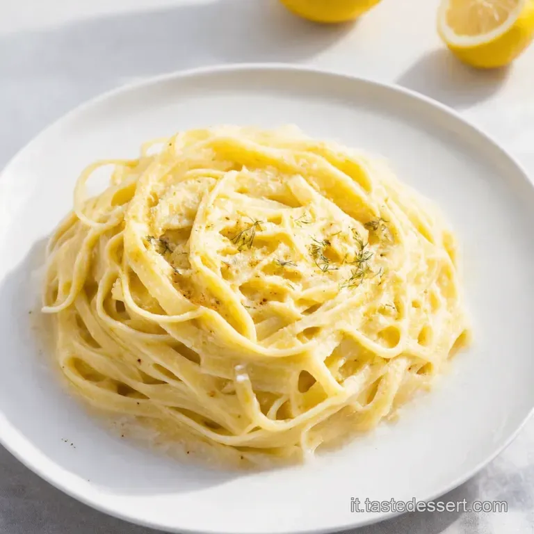 Pasta Cremosa alla Ricotta e Nuvola di Ricotta al Limone