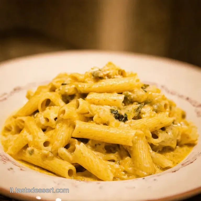 Pasta Cremosa Noci E Gorgonzola presentation