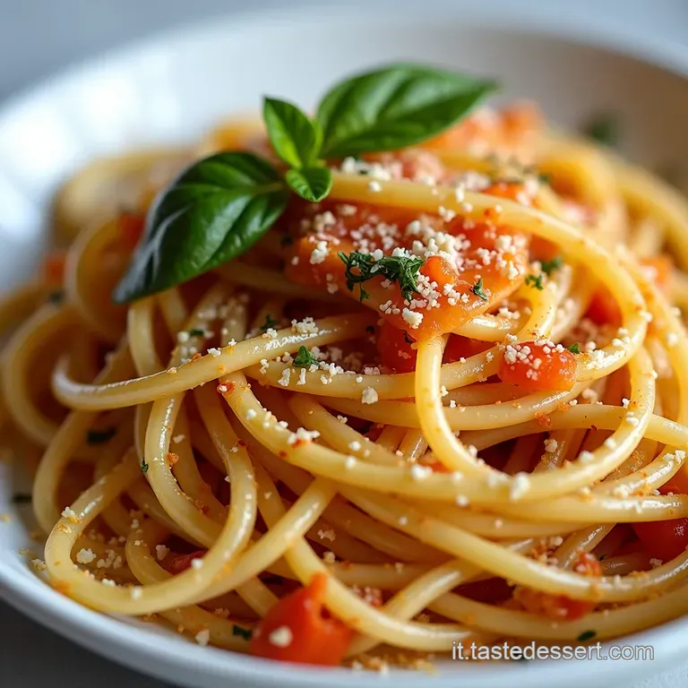 Pasta Povera ma Bella Spaghetti Aglio Olio Peperoncino e Pangrattato Tostato