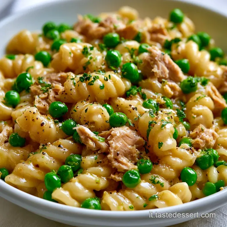 Pasta Tonno e Piselli: Ricetta Cremosa