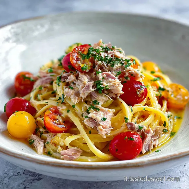 Pasta Con Tonno Fresco E Pomodorini