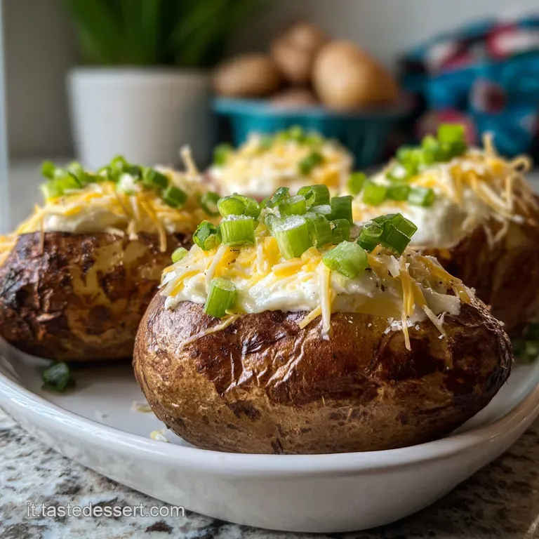 Plated roasted potatoes, glistening with oil, sprinkled with sea salt and parsley, showcasing their crispy edges and soft ...