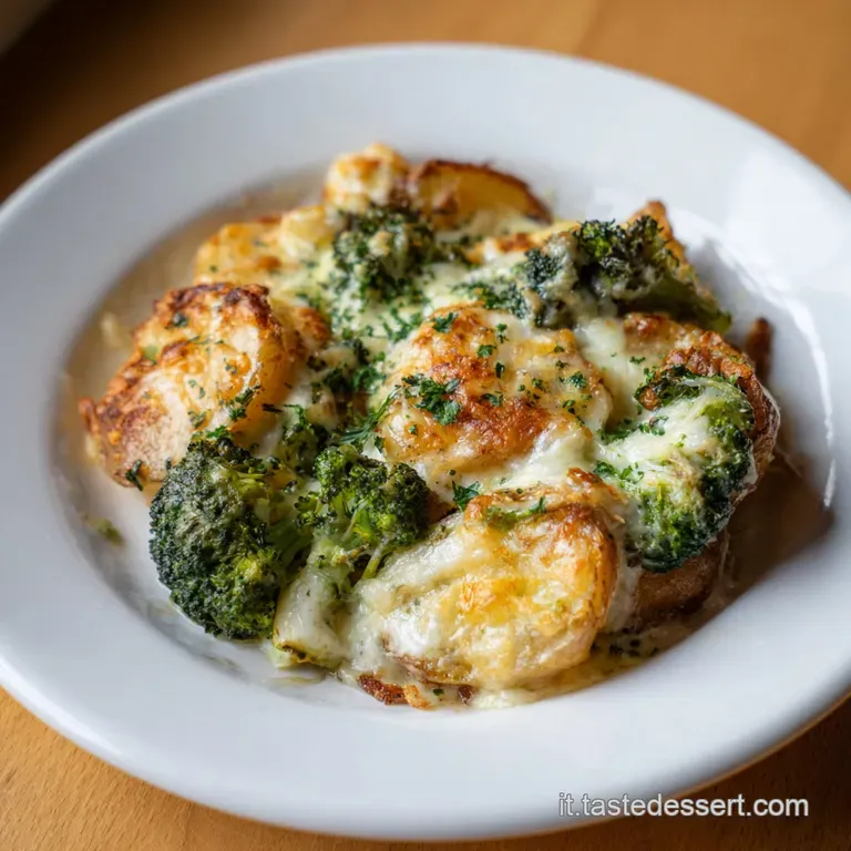 Teglia di Patate e Broccoli Gratinati al Forno