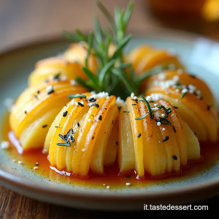 Patate Hasselback Croccanti Rosmarino e Parmigiano