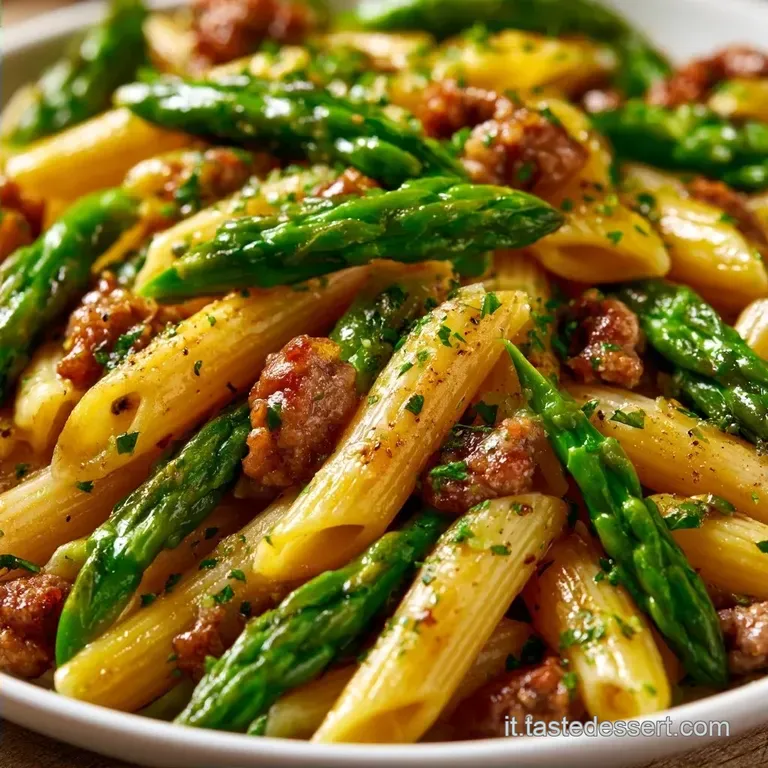 Penne Asparagi e Salsiccia: Vellutate e Saporite