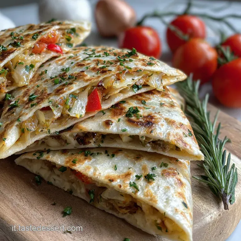 Perfectly round piadina, slightly charred and puffed, filled with vibrant greens and creamy white cheese. Simple, delicious.