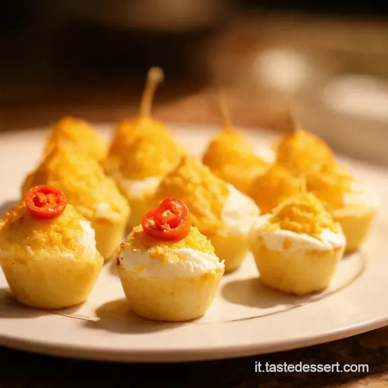 Piccoli Tesori Di Ricotta Bocconcini Di Uova Con Peperoni E Cipolle presentation