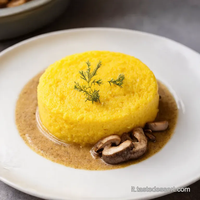 Polenta Cremosa Con Funghi Profumati: Un Classico Italiano presentation