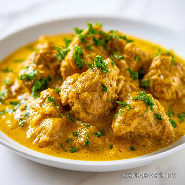 Pollo Al Curry: Cremoso e Succoso