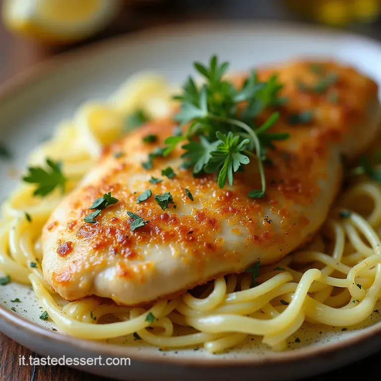 Petto di Pollo Dorato al Limone Aglio e Rosmarino Un Classico Veloce
