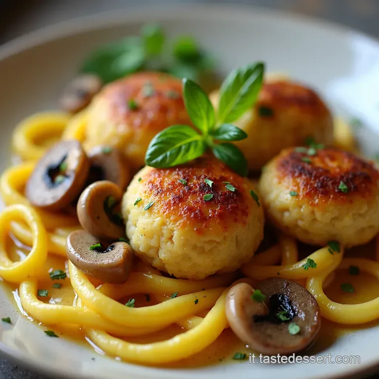 Polpette di Patate Cremose ai Funghi Un Boccone di Autunno