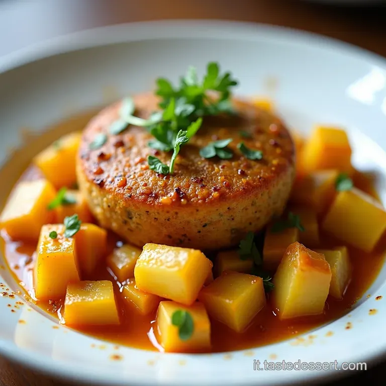 Polpettone di Lenticchie e Patate al Forno