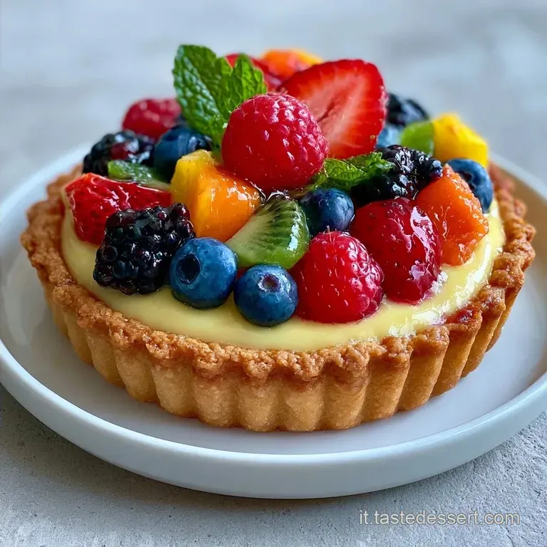 Crostata Di Frutta Classica Con Base Friabile