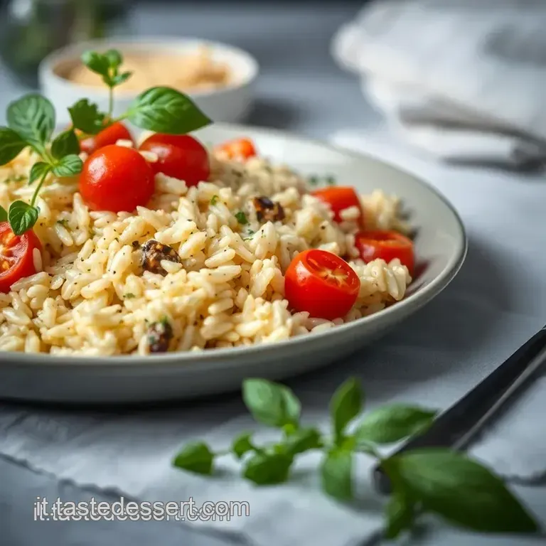 Riso in Insalata Alla Mediterranea presentation