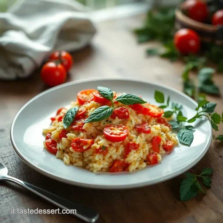Risotto Caprese Un Tricolore di Sapori