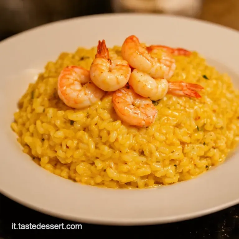 Risotto Con Crema Di Scampi presentation