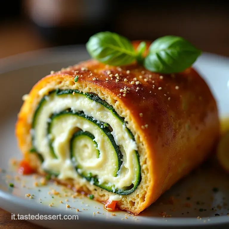 Rotolo Soffice di Zucchine con Crema Ricca ai Quattro Formaggi La Rotolo Salato che Sfida la Nonna