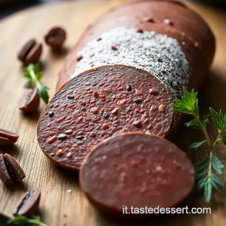 Salame Al Cioccolato presentation