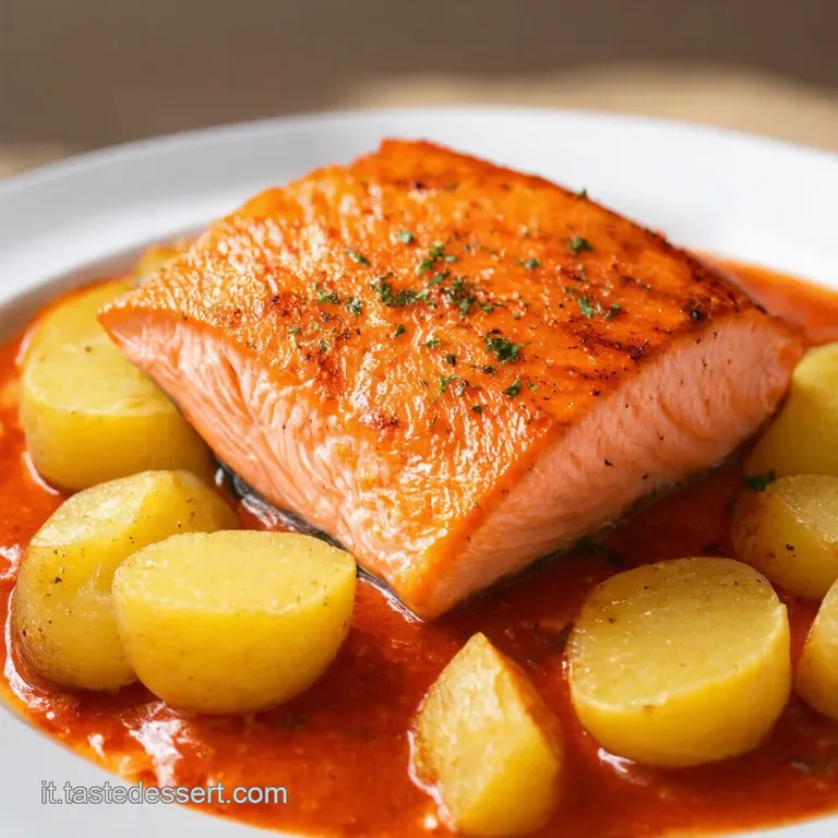 Salmone al Forno con Patate Novelle