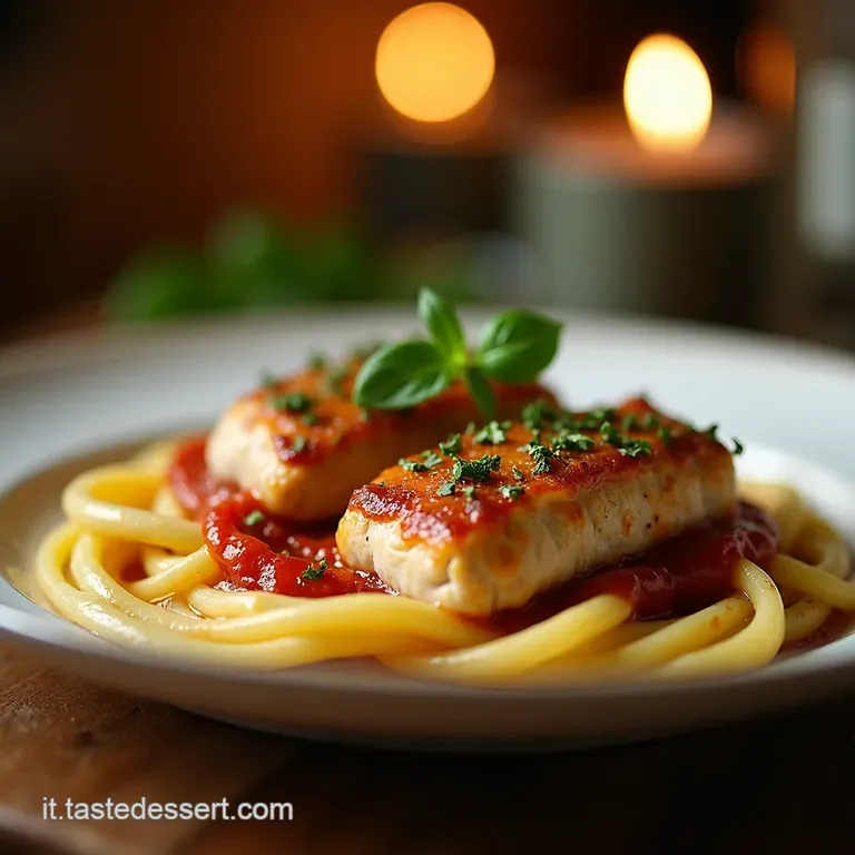 Saltimbocca Rustico Petti Di Pollo Sottili in Salsa Morbida Al Parmigiano presentation
