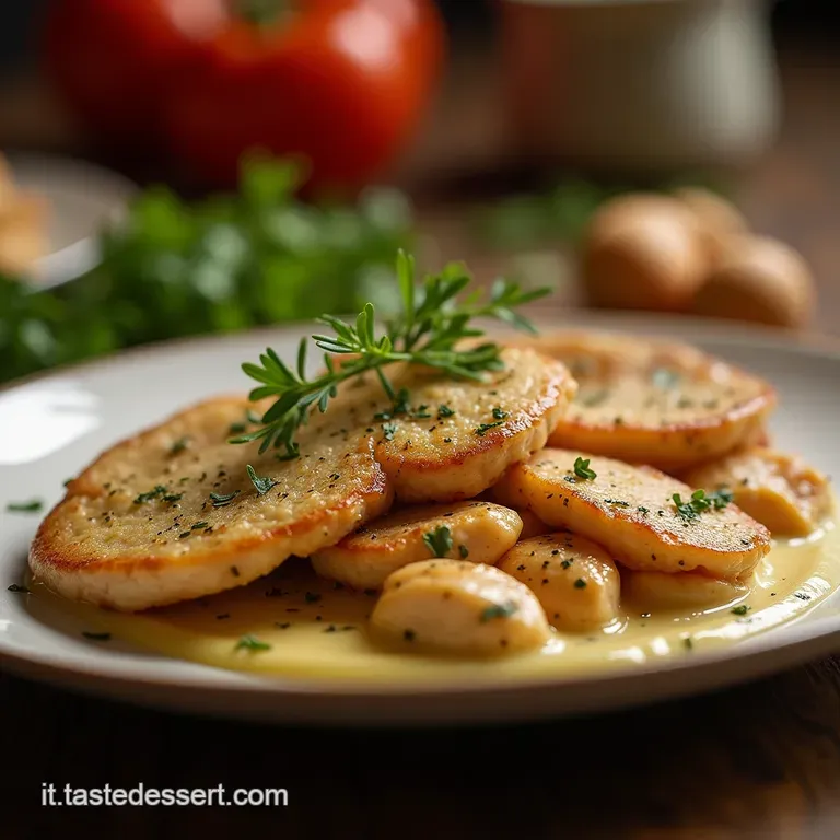 Scaloppine Di Pollo Saporite Un Secondo Veloce Ma Ricco Di Gusto Pronte in Meno Di 30 Minuti presentation