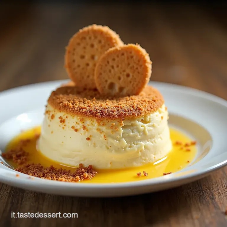 Semifreddo delle Langhe Nocciola Tostata Crema Seta e Croccantezza di Biscotto