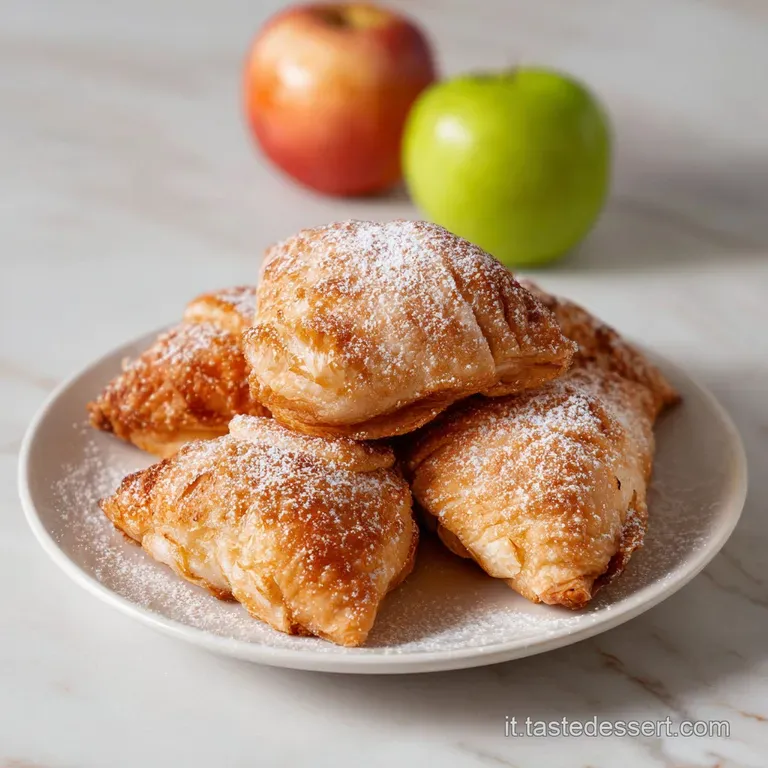 A single sfogliatella pastry, revealing its delicate, crisp layers, nestled on a white plate, dusted with powdered sugar e...