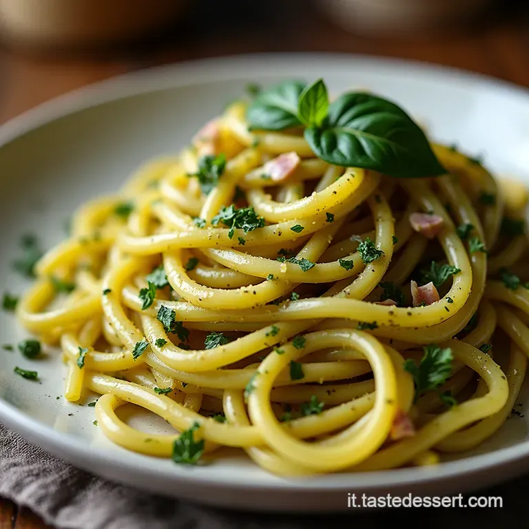 Spaghetti Profumo di Liguria LAutentico Pesto Cremoso alla Moderna