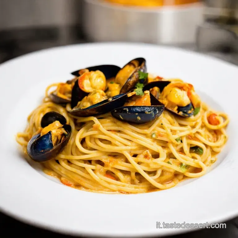 Spaghetti Con Le Cozze E Pomodorini presentation