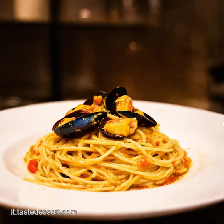 Spaghetti Con Le Cozze Un Assaggio Del Mare a Casa Tua presentation