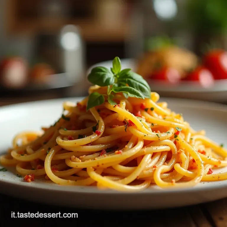 Spaghetti Sogno Destate Crema Vellutata Di Melanzane E Pomodorini Freschi presentation