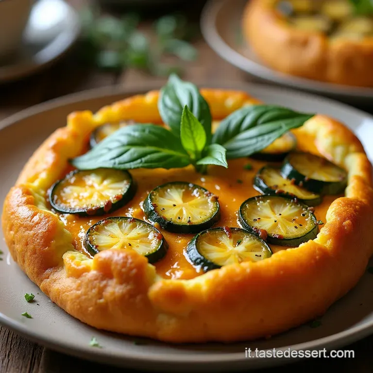 La Perfetta Teglia Rustica Sformato Morbido di Zucchine e Fiori di Zucca con Crosticina Dorata