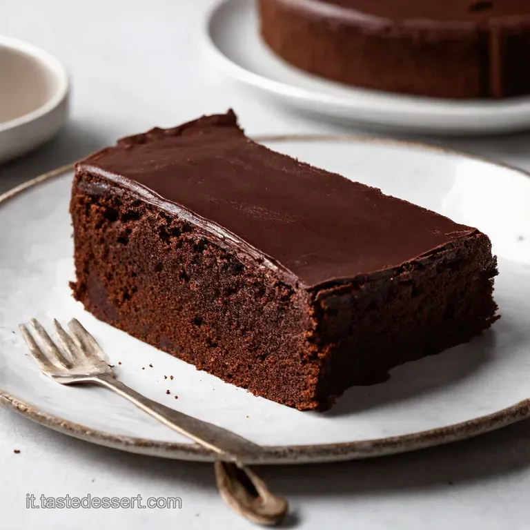 Torta al Cioccolato Fondente con Ganache al Mascarpone