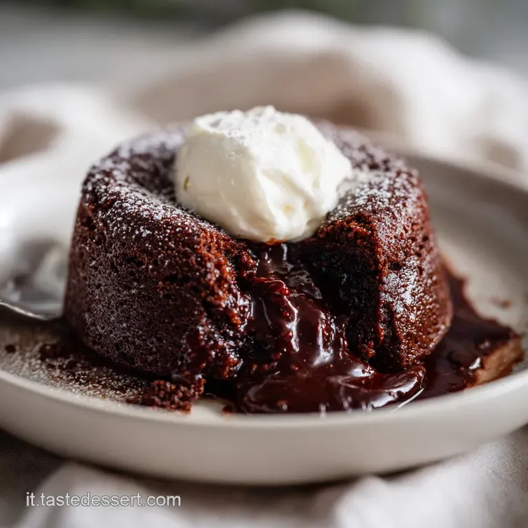 A slice of fluffy chocolate cake sits elegantly on a white plate, a swirl of whipped cream and a single raspberry.