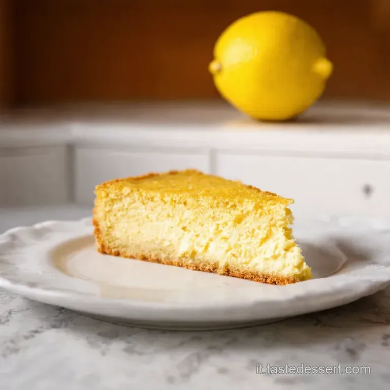 Torta Della Nonna Al Mascarpone E Limone presentation