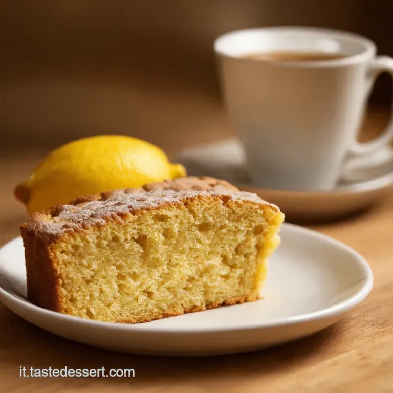 Torta Di Biscotti Al Limone E Caff&egrave; presentation