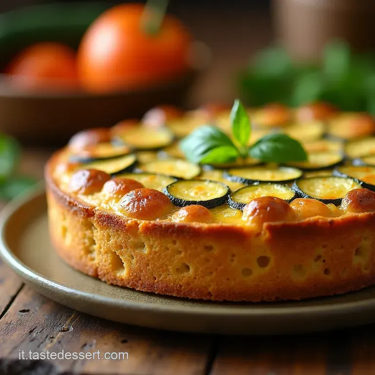 Torta Di Zucchine Dolce Della Nonna presentation