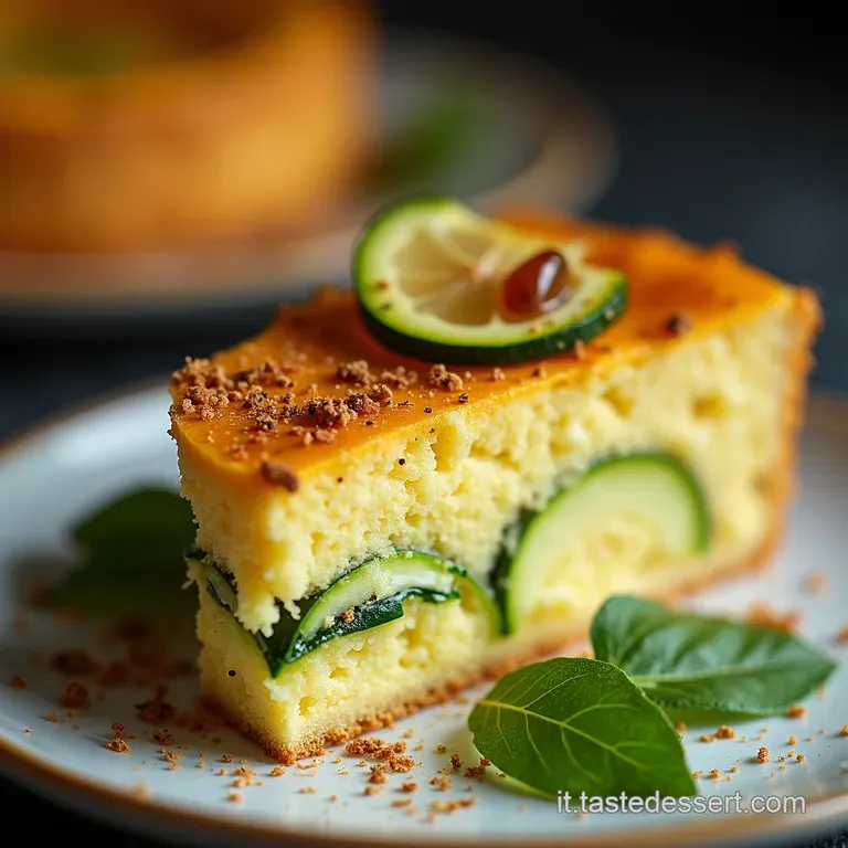 Torta di Zucchine Dolce Un Morbido Abbraccio di Zucchine e Spezie