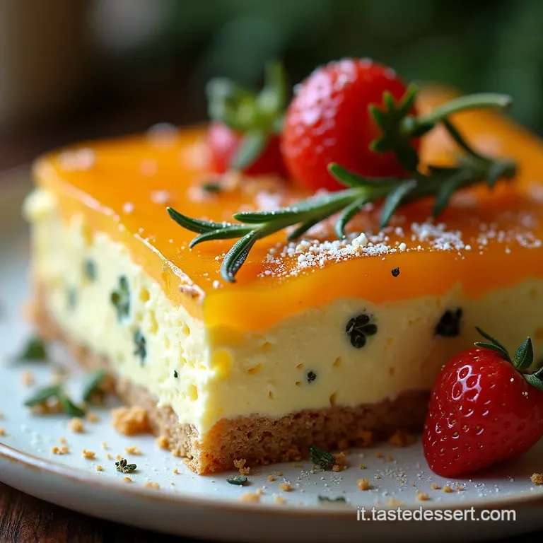 Torta Mediterranea Passione dEstate Frolla agli Agrumi Crema di Ricotta e Confettura di Fichi Rosmarino