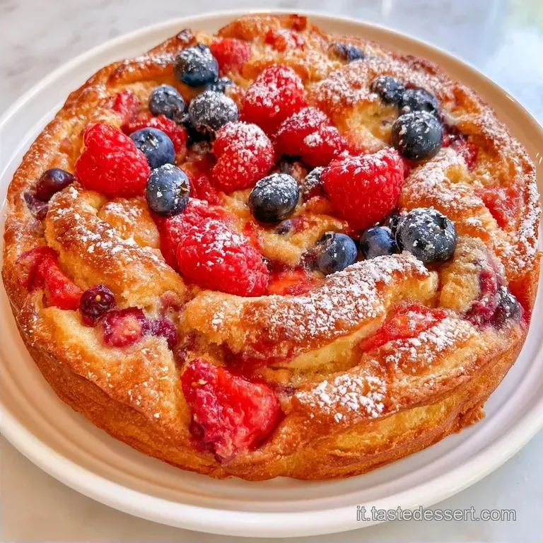 Torta Frutta Estiva Soffice allo Yogurt
