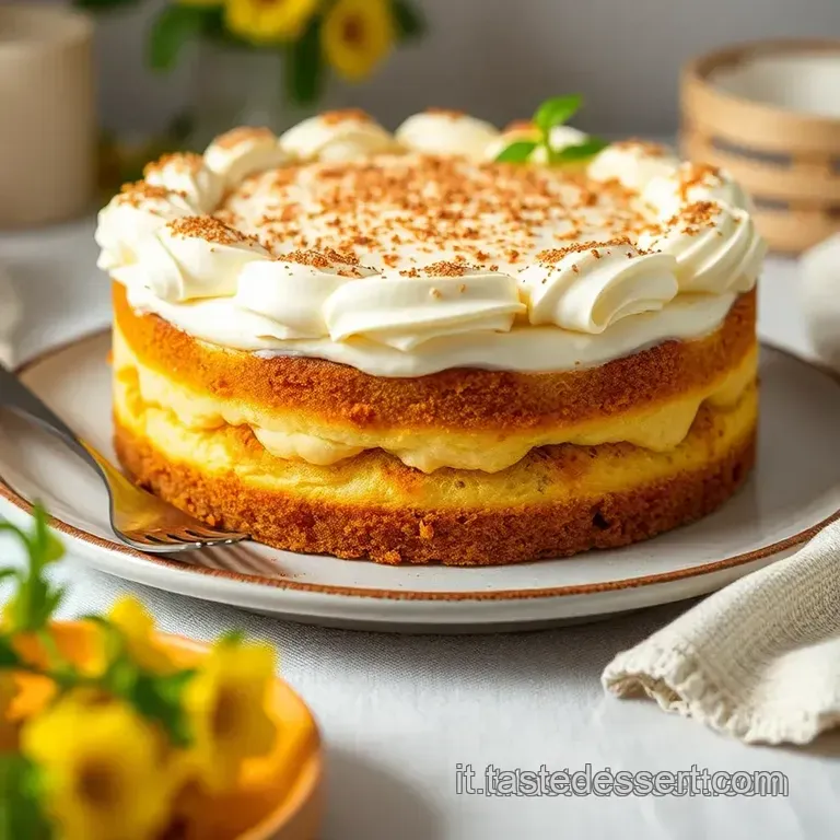 Torta Paradiso: Un Soffice Sogno Di Panna E Vaniglia presentation