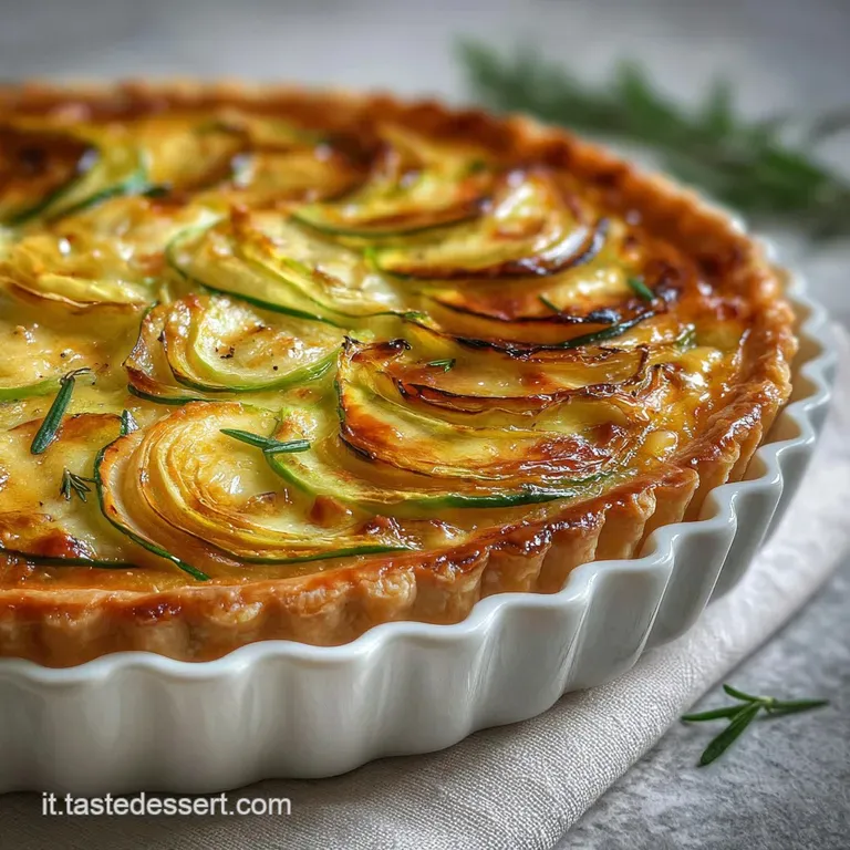 Torta Salata Zucchine con Scamorza Affumicata