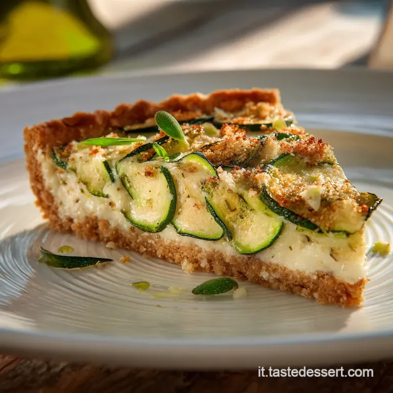 Torta Salata Con Zucchine E Scamorza La Ricetta Cremosa E Affumicata presentation